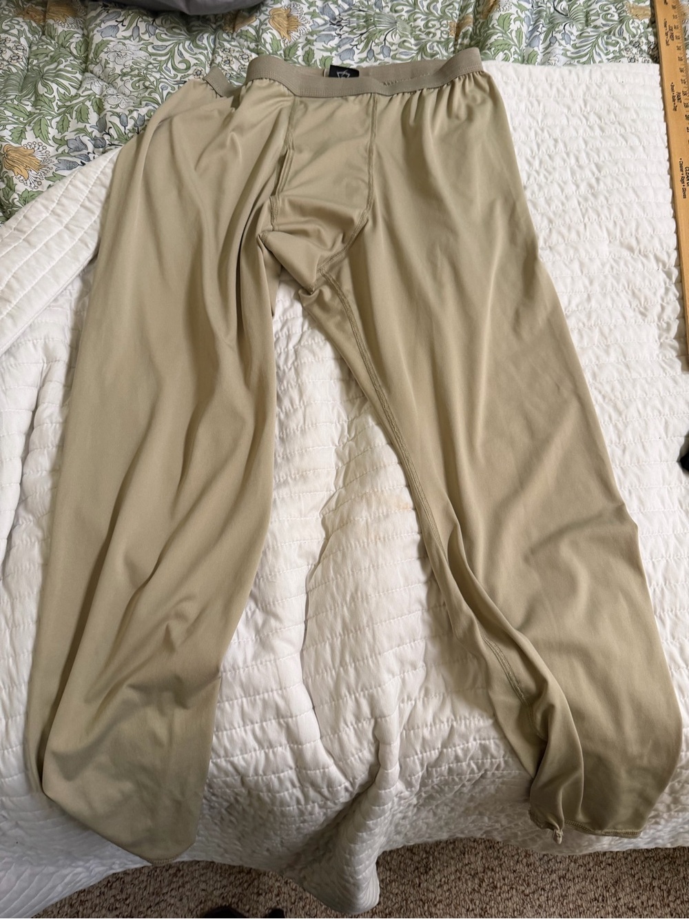 Beige Lightweight Army issued longjohns